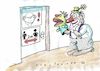 Cartoon: Aha (small) by Jan Tomaschoff tagged corona,abstand,mundschutz,hygiene