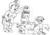 Cartoon: Gesundheitskosten (small) by Jan Tomaschoff tagged gesundheitsreform,patienten,krankenkassen,gesundheitskosten,arzt,ärzte