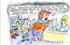 Cartoon: Zweiklassenmedizin (small) by Jan Tomaschoff tagged gesundheitsreform,patienten,krankenkassen,gesundheitskosten,arzt,ärzte