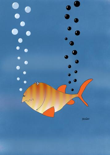 Cartoon: fish (medium) by draganm tagged fish,ecology