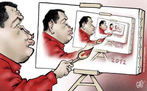 Cartoon: Chavez (medium) by Damien Glez tagged chavez