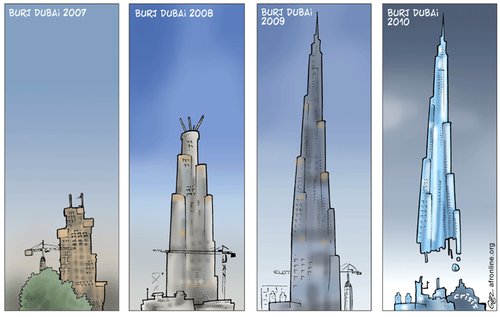 Cartoon: Dubai (medium) by Damien Glez tagged dubai