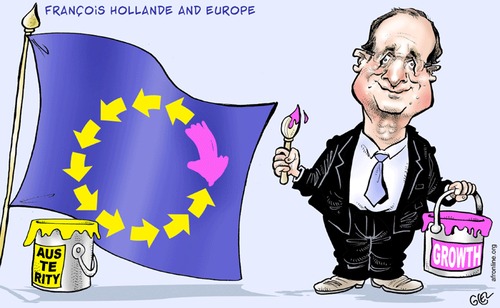 Cartoon: Hollande (medium) by Damien Glez tagged europe,france,hollande
