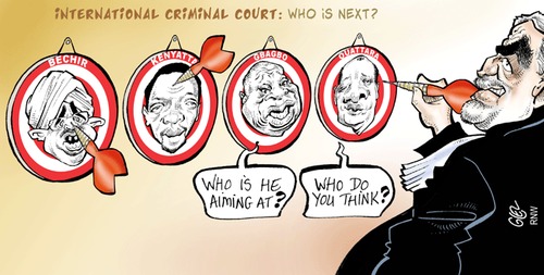 Cartoon: International criminal court (medium) by Damien Glez tagged criminal,court,justice