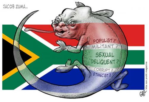 Cartoon: Jacob Zuma (medium) by Damien Glez tagged jacob,zuma,south,anc,africa