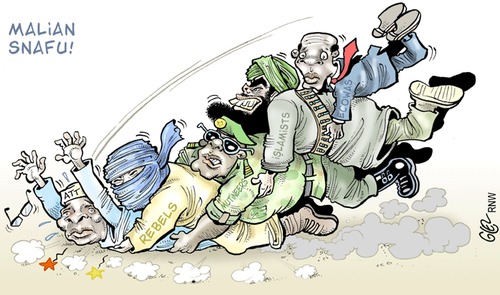 Cartoon: Mali (medium) by Damien Glez tagged mali