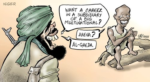 Cartoon: Niger (medium) by Damien Glez tagged niger,joby,al,qaeda
