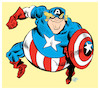Cartoon: Captain America (small) by Damien Glez tagged captain,america,donald,trump,president,united,states