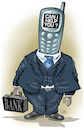 Cartoon: ebanking (small) by Damien Glez tagged banking,economy,bank,money