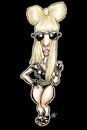 Cartoon: Lady Gaga (small) by Damien Glez tagged lady,gaga