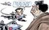 Cartoon: Libya Bombardements (small) by Damien Glez tagged libya,bombardements