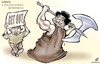 Cartoon: Muammar al-Gaddafi (small) by Damien Glez tagged gaddafi,libia