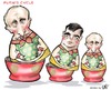Cartoon: Putins Cycle (small) by Damien Glez tagged putin,russia