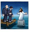 Cartoon: Betonwunder (small) by volkertoons tagged volkertoons cartoon jesus christus christ mafia