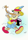 Cartoon: Und Tschüss ! (small) by Hayati tagged guttenberg,plagiataffaere,minister,doktora,hayati,boyacioglu