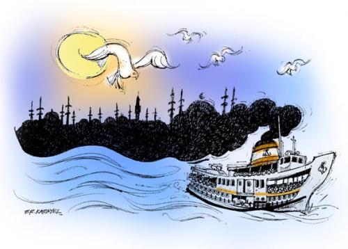 Cartoon: ISTANBUL... (medium) by donquichotte tagged ist