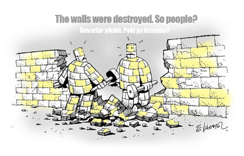 Cartoon: THE WALL (medium) by donquichotte tagged wall