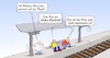 Cartoon: Banh8 (small) by Marcus Gottfried tagged mobilität,bahn,eisenbahn,flucht,flüchtlinge,zuwanderung,pünktlich,verspätung
