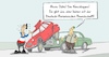 Cartoon: Waschlappen (small) by Marcus Gottfried tagged deutschland,frankreich,freundschaft,beziehung,citroen,ente,mercedes,w114,waschlappen,zukunft,unfall