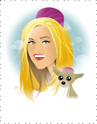 Cartoon: Reese Witherspoon (medium) by Nicoleta Ionescu tagged reese, 