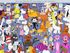 Cartoon: cats and dogs (small) by matan_kohn tagged animation,astro,bolt,brian,cartoon,cat,cats,cool,dog,dogs,family,funny,garfield,guy,haha,jake,kohn,matan,pluto,pongo,snoopy,sinpsons,hitclif