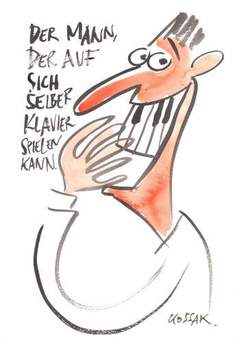 Cartoon: Klavierspielen (medium) by Kossak tagged klavier,musik,zähne,klavierspielen,piano,music,teeth