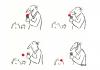 Cartoon: Eis (small) by Kossak tagged eis,tüte,kugel,rot,erwachsener,kind,gemein,red,icecream,child,clown,nose,nase,smile