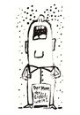 Cartoon: the man who cries petroleum (small) by Kossak tagged erdöl,öl,petroleum,umwelt,umweltverschmutzung,weinen,mann,tränen,bohrinsel,environment,pollution,tears,man