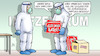 Cartoon: AstraZeneca muss raus (small) by Harm Bengen tagged impfstoff,impfen,impfzentrum,schutzkleidung,schilder,spahn,astrazeneca,impfung,corona,alles,muss,raus,ausverkauf,harm,bengen,cartoon,karikatur