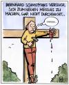 Cartoon: Der neue Messias (small) by Harm Bengen tagged kreuz,jesus,messias,kirche,religion,heimwerker,hammer,nagel,blut,masochismus