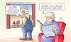 Cartoon: Dürre (small) by Harm Bengen tagged dürre,dünn,klöckner,landwirtschaftsministerin,bauer,hitze,wetter,ernte,harm,bengen,cartoon,karikatur