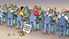 Cartoon: Equal Pay (small) by Harm Bengen tagged equal,pay,gleicher,lohn,zeitarbeit,leiharbeit,hartz,verhandlung,leyen,schwesig,regierung,opposition,sozial