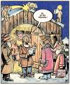 Cartoon: Es ist ein Mädchen (small) by Harm Bengen tagged mädchen junge bethlehem jesus christus geburt weihnachten krippe maria joseph josef hirte engel heilige drei könige windeln stern komet