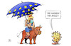 Cartoon: EU-Corona-Schirme (small) by Harm Bengen tagged angst,eu,europa,stier,schirme,rettungsschirme,corona,coronavirus,ansteckung,pandemie,epidemie,krankheit,schaden,harm,bengen,cartoon,karikatur