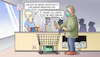 Cartoon: Impfen beim Discounter (small) by Harm Bengen tagged impfen,impfung,discounter,selbsttests,schnelltests,verkauf,corona,supermarkt,masken,harm,bengen,cartoon,karikatur