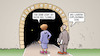 Cartoon: IWF-Prognose (small) by Harm Bengen tagged weltwirtschaft,licht,ende,tunnels,iwf,prognose,explosionen,krieg,ukraine,russland,harm,bengen,cartoon,karikatur