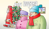 Cartoon: Katarisches Gas (small) by Harm Bengen tagged katarisches gas katar lng weihnachten weihnachtsmann kalt frieren heizung heizen harm bengen cartoon karikatur