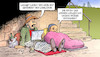 Cartoon: Laschet und Wohlstand (small) by Harm Bengen tagged laschet,cdu,union,wahlkampf,warnt,rot,grün,wohlstand,brücke,enteignen,enteignung,mieten,obdachlos,bettler,harm,bengen,cartoon,karikatur