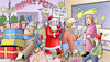 Cartoon: Nahes Ende (small) by Harm Bengen tagged ende zielgerade weihnachten einkauf stress weihnachtsmann nikolaus geschenke krieg ukraine russland harm bengen cartoon karikatur