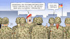 Cartoon: Nato-Verteidigungsausgaben (small) by Harm Bengen tagged verteidigungsministerin,von,der,leyen,mad,dog,mattis,nato,verteidigungsausgaben,geld,sold,bezahlung,gehalt,soldaten,bundeswehr,harm,bengen,cartoon,karikatur