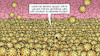 Cartoon: Omikron-Gedränge (small) by Harm Bengen tagged gedränge,omikron,mutiert,voll,mutation,variante,virus,viren,corona,zellen,harm,bengen,cartoon,karikatur