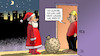 Cartoon: Omikron-Geschenk (small) by Harm Bengen tagged omikron geschenk weihnachten weihnachtsmann michel sack virus haustür corona harm bengen cartoon karikatur
