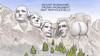 Cartoon: Trump-Monument (small) by Harm Bengen tagged mount,rushmore,trump,monument,usa,präsidenten,denkmal,hintern,arsch,harm,bengen,cartoon,karikatur
