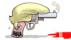 Cartoon: Trump und NRA (small) by Harm Bengen tagged trump,nra,national,rifle,association,paris,waffen,weapons,blut,blood,harm,bengen,cartoon,karikatur