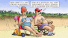 Cartoon: Zu arm für Urlaub (small) by Harm Bengen tagged armut,urlaubsreise,strand,klimaziele,sommer,harm,bengen,cartoon,karikatur