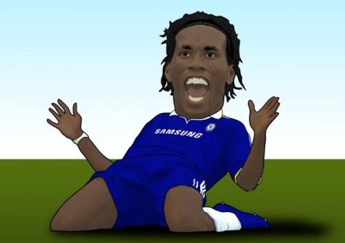 didier drogba foto. Cartoon: Didier Drogba