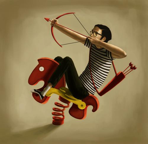 Cartoon: Sagittarius (medium) by Giulia tagged illustration