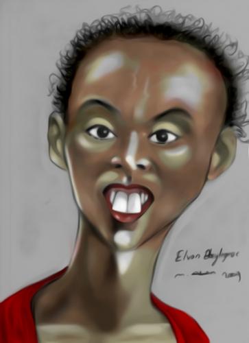 Cartoon: elvan abeylegesse (medium) by muharrem akten tagged elvan,abeylegesse,atletizm,spor,karikatur,portrait,muharrem,akten,resim,ressam,tablo,sanat,sanatci,unlu,sporcu,karikaturen