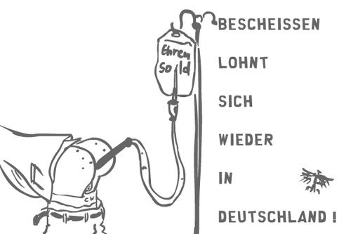 Cartoon: ehre wem ehre gebührt (medium) by nootoon tagged nootoon,germany,ehre,ehrensold