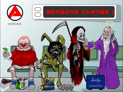 Cartoon: seasons change (medium) by nootoon tagged arbeit,arbeitslos,agentur,saison